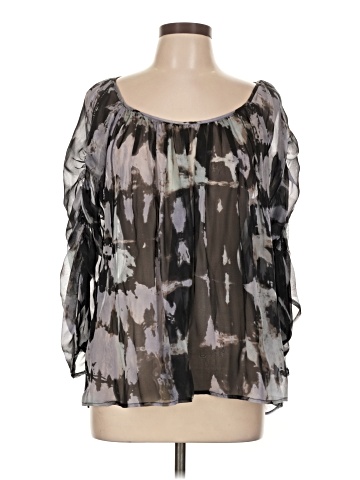 Akiko 3/4 Sleeve Silk Top (view 1)