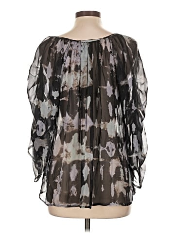 Akiko 3/4 Sleeve Silk Top (view 2)