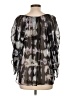 Akiko 100% Silk Gray 3/4 Sleeve Silk Top Size L - photo 2
