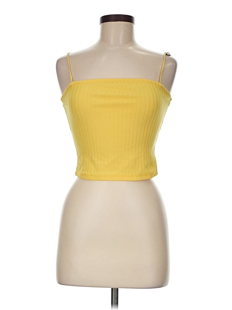 Pre-owned Rue21 Tube Top Yellow Strapless Neckline Tops