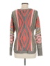 Love on a Hanger 100% Acrylic Print Gray Pullover Sweater Size M - photo 2