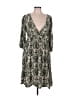 BLOOMCHIC 100% Rayon Paisley Floral Green Casual Dress Size 10 - photo 1