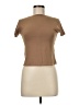 RE ONA Brown Short Sleeve Turtleneck Size M - photo 1