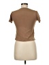 RE ONA Brown Short Sleeve Turtleneck Size M - photo 2