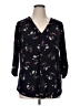 Beacon Black 3/4 Sleeve Blouse Size 1X - photo 1