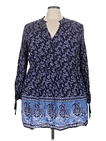 True Craft 3/4 Sleeve Blouse (view 1)