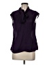 Merona 100% Polyester Purple Sleeveless Blouse Size M - photo 1