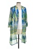 Chico's 100% Polyester Blue Kimono Size Lg (2) - photo 1