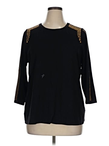 Susan Graver 3/4 Sleeve T-Shirt (view 1)