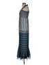 MM Couture 100% Polyester Chevron-herringbone Blue Casual Dress Size S - photo 5
