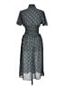 Max Studio Print Blue Casual Dress Size L - photo 2