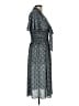 Max Studio Print Blue Casual Dress Size L - photo 4