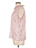 Roberta Freymann Floral Pink Sleeveless Silk Top Size L - photo 5
