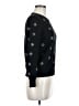 Sessun 100% Polyester Hearts Black Pullover Sweater Size M - photo 4
