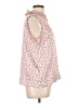 Roberta Freymann Floral Pink Sleeveless Silk Top Size L - photo 4