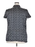 Worthington 100% Polyester Print Gray Short Sleeve Blouse Size 2X - photo 2
