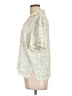 Sandro 100% Viscose Ivory Short Sleeve Blouse Size Lg (3) - photo 5