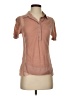 Max Azria Brown Pink Short Sleeve Polo Size XS - photo 1