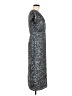 Mac Duggal 100% Polyester Tweed Silver Cocktail Dress Size 6 - photo 4