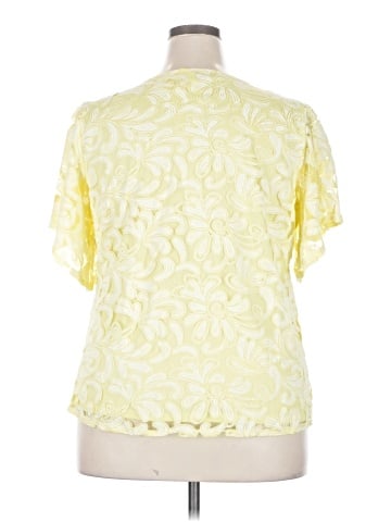 NY Collection Short Sleeve Blouse (view 2)