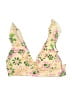 Unbranded Floral Gold Pink Swimsuit Top Size M - photo 1
