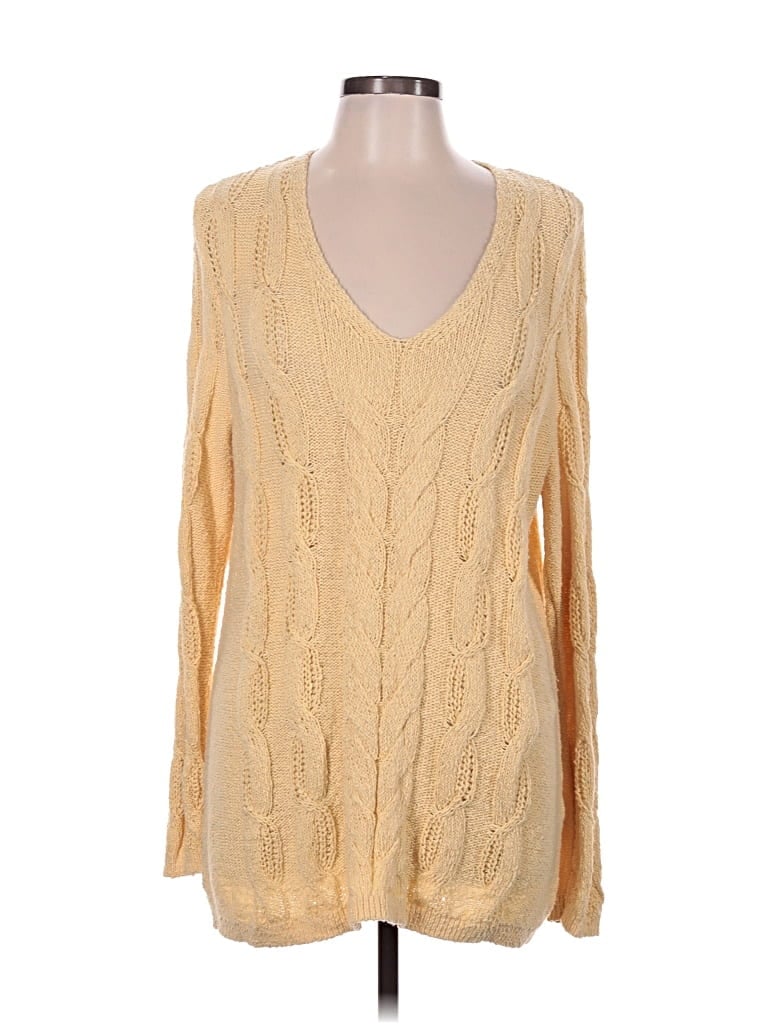 Pre-owned Jjill Pullover Sweater In Tan