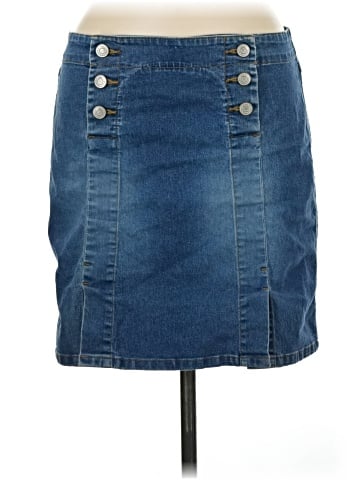 No Boundaries Denim Skirt (view 1)