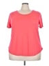 Lane Bryant 100% Polyester Pink Short Sleeve T-Shirt Size 22 - 24 Plus - photo 1