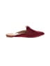 J.Jill 100% Leather Solid Burgundy Mule/Clog Size 7 1/2 - photo 1