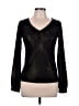 Personal Identity Metallic Black Long Sleeve Top Size L - photo 1