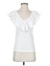Eri + Ali 100% Cotton White Short Sleeve Top Size XS - photo 1