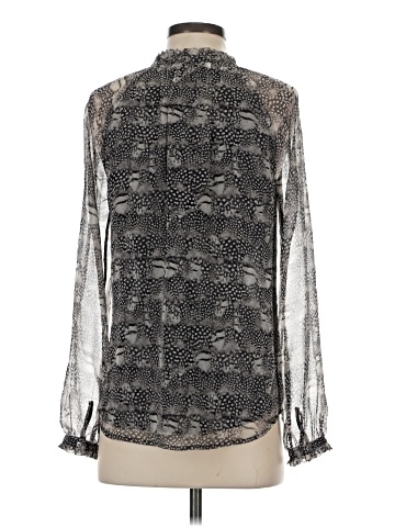 J.Crew Collection Long Sleeve Silk Top (view 2)