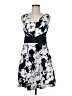 Chaps Floral Blue Casual Dress Size 6 - photo 1