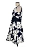 Chaps Floral Blue Casual Dress Size 6 - photo 5