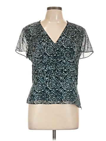 INC International Concepts Short Sleeve Silk Top (view 1)