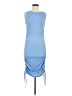 Unbranded 100% Polyester Solid Blue Cocktail Dress Size M - photo 1