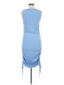 Unbranded 100% Polyester Solid Blue Cocktail Dress Size M - photo 2