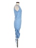 Unbranded 100% Polyester Solid Blue Cocktail Dress Size M - photo 4