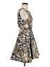 StyleStalker 100% Polyester Animal Print Gold Cocktail Dress Size L - photo 4