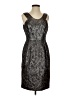 Evan Picone Metallic Silver Cocktail Dress Size 4 - photo 1