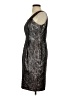 Evan Picone Metallic Silver Cocktail Dress Size 4 - photo 5