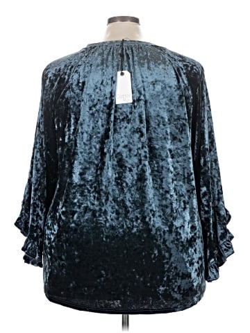 Cotton Bleu Long Sleeve Blouse (view 2)