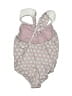 Unbranded Paisley Gray Purple One Piece Swimsuit Size 3 - photo 2