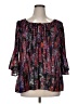 Fashion Bug 100% Polyester Black 3/4 Sleeve Blouse Size 0X - photo 1