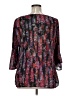 Fashion Bug 100% Polyester Black 3/4 Sleeve Blouse Size 0X - photo 2