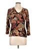 Chico's Brown 3/4 Sleeve Blouse Size Lg (2) - photo 1