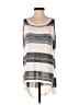 Kiwi Tucker 100% Cotton Stripes Silver Pullover Sweater Size S - photo 1