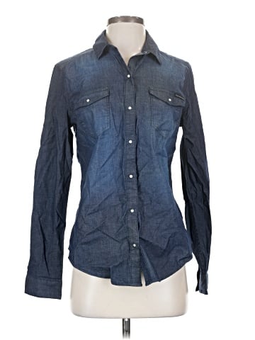 CALVIN KLEIN JEANS Long Sleeve Button-Down Shirt (view 1)