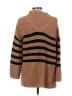 Old Navy Stripes Brown Turtleneck Sweater Size Lg Petite - photo 1