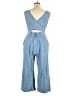 J.Crew Solid Blue Jumpsuit Size 14 - photo 2